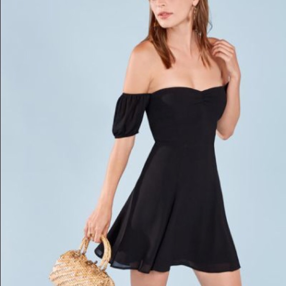 Reformation Kaia Dress in Black